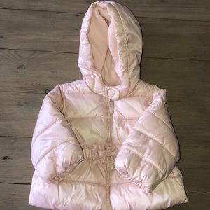 Pink puffer Baby Gap jacket